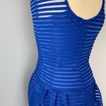 Warren On King Women's Striped Sleeveless Dress Blue Size S Photo 4