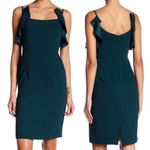 Nanette Lepore  Cultural Blend Evergreen Ruffle Midi Dress 6 Photo 1