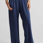 Quince  french terry modal wide leg pants navy Photo 0