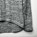 Athleta  No Sweatin’ It Sharkbite Gray Heather Hi-Lo Top Size Medium Photo 2