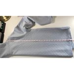 J.Crew  Quilted Geometric Print Cowl Neck Sweatshirt Light Blue Women's L EST Photo 7