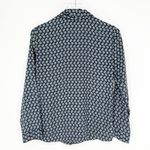 Something Navy Button Down Top & Shorts Set XXL Blue Photo 2