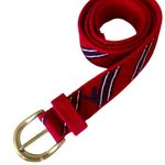 American Eagle Vintage Red Nautical Belt Americans Eagle Outfitters with Silver D ring Photo 0