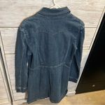 Reformation  Arizona Button Down Denim Mini Dress Size 12 Photo 4