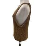 Marled XL Brown Knit Sleeveless Top Photo 1