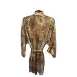 Delicates  Floral and Leopard Satin Robe Photo 6