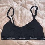 Calvin Klein Black Cotton Bralette Photo 0