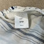 Brandy Melville John galt striped white and blue lounge pull on high rise shorts Photo 4