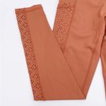 Aerie  Rust Orange Laser Cut Side Panel Pocket Leggings High Rise Size Small Photo 2