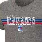 NHL New York Rangers Women's Gray Short Sleeve Fashion T Photo 3