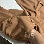 Hedge neutral cargo joggers medium pants unisex windbreaker material drawstring Tan Photo 6