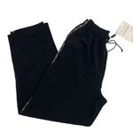 Elle 80’s-90’s black jogger track pants pockets warmups tie waist logo trim NWT✨ Photo 1