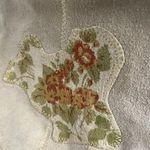 Vintage Ms Today Suede Knit Vest Floral Cottage Cabin Boho Size 8 Leather Tan Photo 5