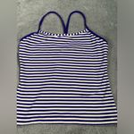 Lululemon  athletica Blue and White Striped Tank Top Photo 1