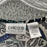 Chico's ‎ Travelers Slinky Abstract Floral Top Art To Wear Career Office Women 0 S Photo 2