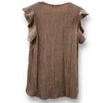 Hunter Bell RTR  Ava Pleated Short Sleeve Rose Gold Top Sz L‎ Photo 5