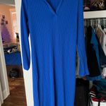 Old Navy Blue Fitted Dress Photo 0