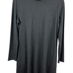 J Jill Pure Jill Luxe Tencel Knit Mini Dress Small Gray Long Sleeve Minimalist Photo 0