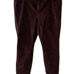 Old Navy  Plus Size 18 Purple Corduroy Rockstar Super Skinny Mid Rise Jeans Photo 0