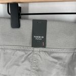 Torrid Crop Pull-On Skinny Stretch Poplin Mid-Rise Pant Gray Harbor Mist Size 1X Photo 7