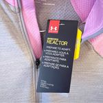 Under Armour  Cold Gear Reactor 1/2 Zip Front Pullover Pink/Gray NEW Size Small Photo 4