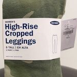 Old Navy Green Camo Camouflage High Rise Cropped Leggings NWT Small TALL Photo 2