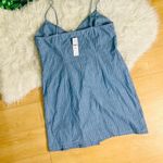 Topshop Pinstripe Denim Wrap Dress 12 Photo 7