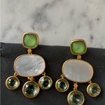 NWOT Julie Vos Gold and Green Dangle Earrings Photo 5
