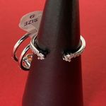 Bomb Party RBP6132 “Fancy Finding You” LC Ice Crystal on Rhodium Size 9 Ring NWT Silver Photo 4
