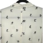 Disney  Womens Mickey Mouse Long Sleeve Button Up Shirt Size 3X‎ Allover Print Photo 4