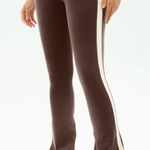 Splits59  Raquel High Waist Flared Leggings 30" Dark Chocolate Brown Creme M $128 Photo 0