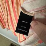 Torrid  Pink Yellow Striped Babydoll Stretch Tunic Top Dress Size 2X Lace Up Photo 5