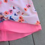 Candie's  Reversible Floral and Pink Racerback Thin Strap Tank Top Photo 10