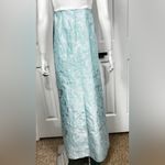 Belle Badgley Mischka ELEGANT MAXI BLUE FLORAL BALLGOWN DRESS SIZE 4. Photo 5