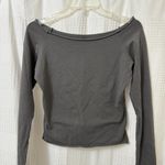 Brandy Melville Gray Long Sleeve Top Photo 0