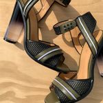 L.A.M.B. Carter Ankle Strap Chunky Heels. Photo 1