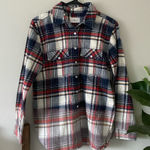 Panache NWOT Apparel Blue Red Plaid Cabincore 100% Cotton Button Down Size S Photo 0