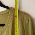 Life is Good Olive Green V-neck Crusher Tee Long Sleeve 70s Bus Women size Large Photo 7