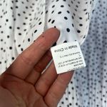 Exlura White Pollka Dot Pleated Tiered Aline Maxi Skirt Lined Size XXL Photo 8