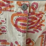 Ruby Rd. Women's White Cropped Pants with geometric print. Size‎ 14 Photo 2