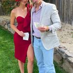 Hello Molly Burgundy One Shoulder Midi Dress Photo 3