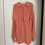 Free People  Picnic Sweater Romper in Grapefruit Seltzer Photo 5