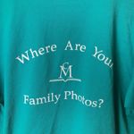 Jerzees Vintage Where Are Your Family Photos T Shirt USA Crop Top Creative Memory Large Photo 9