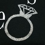 Sweating for the Wedding Glittery Tank Top (S) Black Photo 4