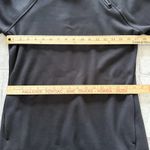 Athleta  Cozy Karma Black Asymmetrical Zip Sweatshirt Plush Yoga Sporty Dress XS Photo 8