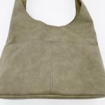 Joy Susan  Jenny Faux Suede Hobo Shoulder Bag in Stone Green Slouchy Boho Vegan Photo 4