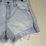 Pistola  Womens Jean Shorts Sz 25 Distressed Light Wash Denim Cutoff High Rise 3" Photo 3