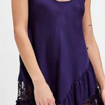Free People Young And In Love Mini Slip in Gothic Grape Purple Size XS NWT Photo 0