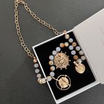 Free People  Elegant Gold and Silver Pendant Necklace Photo 2