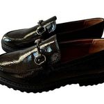 Franco Sarto Women Cason Black Patent Loafers Size 6 Photo 0